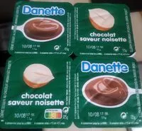 Mängden socker i Danette chocolat saveur noisette