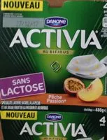 Mängden socker i Activia Pêche Passion