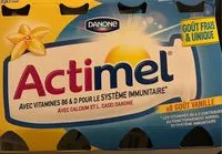 Mängden socker i Actimel