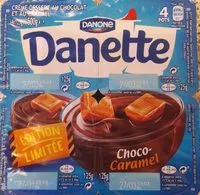 Mängden socker i Danette Choco Caramel Danone