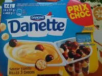 Mängden socker i Danette vanille 3 chocos