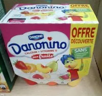 Mängden socker i Danonino aux fruits
