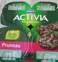 Mängden socker i Activia saveur Pruneaux