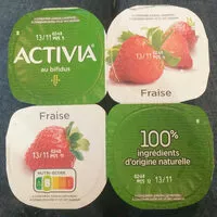 Mängden socker i Activia Fraise