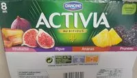 Mängden socker i Activia - Probiotiques, les ferments du yaourt