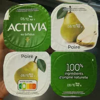 Mängden socker i Activia aux poires