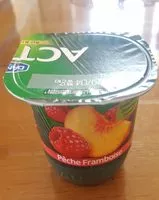 Mängden socker i Activia pêche framboise