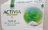 Mängden socker i Activia au bifidus - Touche de thé vert & menthe
