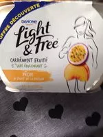 Mängden socker i Light & free pêche fruit de la passion