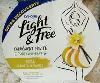 Mängden socker i Light & Free - Poire & Pointe de Vanille