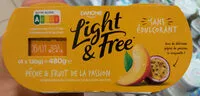 Mängden socker i Light & Free Pêche Fruit de la passion