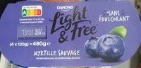 Mängden socker i Light & Free Myrtille Sauvage