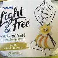 Mängden socker i Light & Free Poire & Pointe de Vanille