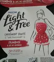 Mängden socker i Light & free Framboise & jus de Grenade