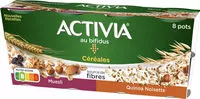 Mängden socker i Activia céréales Muesli Quinoa Noisette
