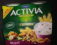 Mängden socker i Activia céréales Muesli