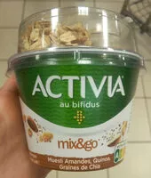 Mängden socker i Mix & go - muesli amandes, quinoa, graines de chia
