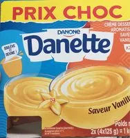 Mängden socker i danette vanille