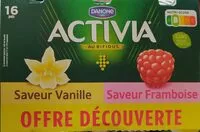 Mängden socker i Activia Probiotiques - 8 x saveur vanille & 8 x saveur framboise