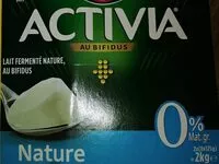 Mängden socker i Activia 0 %