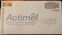 Mängden socker i Actimel sans sucres ajoutés