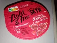 Mängden socker i Light & Free sur lit de fruits framboise & jus de grenade