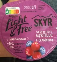 Mängden socker i Skyr myrtille et cramberry