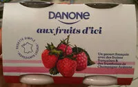Mängden socker i Danone aux fruits d'ici