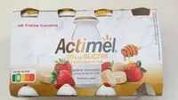 Mängden socker i Actimel fraise banane