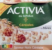 Mängden socker i Activia au Bifidus Céréales Saveur Noix Céréales 4 x 120 g