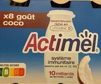 Mängden socker i Actimel goût coco