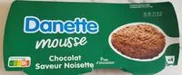 Mängden socker i Danette mousse chocolat saveur noisette