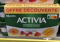 Mängden socker i Activia fruits mixés