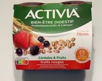Mängden socker i Activia Céréales & Fruits Rouges