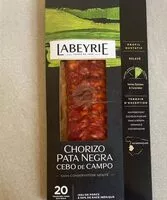 Mängden socker i Chorizo pata negra  cebo de campo