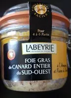 Mängden socker i Foie gras de canard Labeyrie Entier au poivre