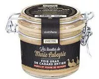 Mängden socker i Foie gras de canard entier porto et poivre de Sichuan