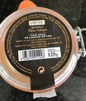 Mängden socker i Foie gras de canard