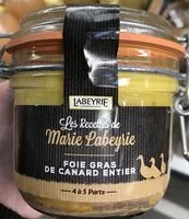 Mängden socker i Les recettes de Marie Labeyrie Foie gras de canard entier