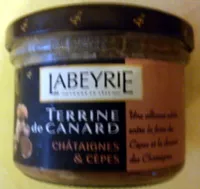 Mängden socker i Terrine de Canard Châtaignes & Cèpes