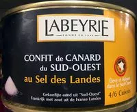 Mängden socker i Confit de canard du Sud-Ouest au sel des Landes