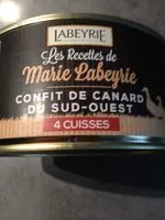 Mängden socker i Confit de Canard du Sud-Ouest