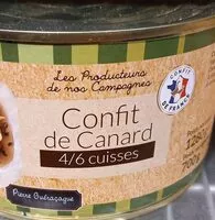 Mängden socker i Confit de canard