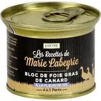 Mängden socker i Foie gras de canard fleur de sel