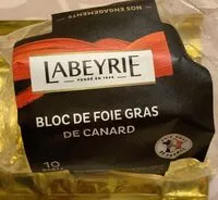 Mängden socker i Bloc de foie gras de canard