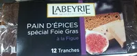 Mängden socker i Pain d'épices spécial foie gras à la figue