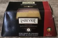 Mängden socker i Foie Gras de canard entier du Sud-Ouest