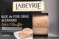 Mängden socker i Bloc de Foie Gras de Canard (cuit a l'etouffee)