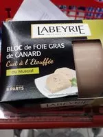 Mängden socker i Bloc de foie gras de canard au muscat