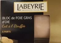Mängden socker i Bloc de Foie Gras d'oie cuit à l'étouffée